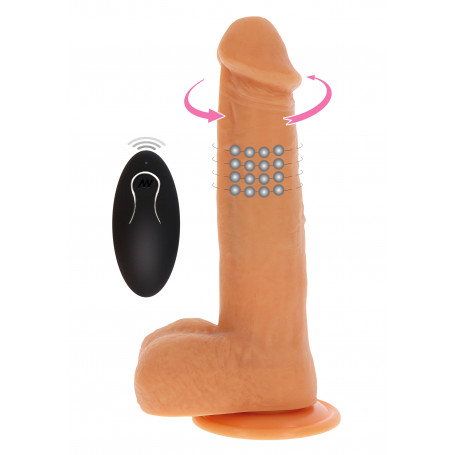 Vibratore rotante Rotating Beads Vibrating Dildo