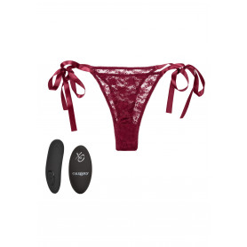 Perizoma in pizzo con vibratore Remote Control Lace Thong Set