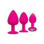 Plug anale Cheeky Gems 3 Pcs rosa