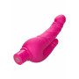 Vibratore doppio rosa Rechargeable Stud Over Under