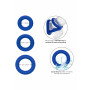 Blue Phallic Silicone Stimulator Ring for Penis and Testicles Best Erection