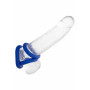 Blue Phallic Silicone Stimulator Ring for Penis and Testicles Best Erection