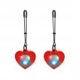 Nipple Clamps with LED Lights Heart Tweezer