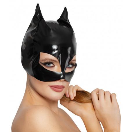 Black sexy cat fetish catwoman mask