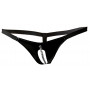 Black thong shiny erotic underwear lack string