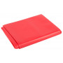 Red vinyl bed sheet lack laken towel