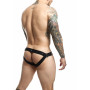 Slip con anello fallico verde militare DNGEON Cockring Jockstrap