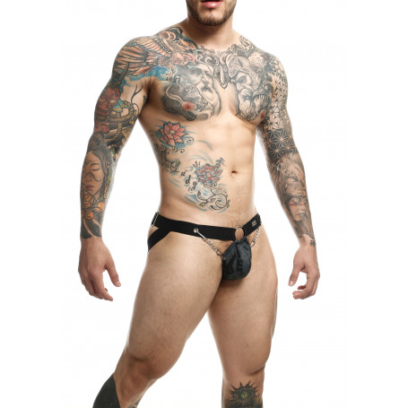 Military grey man thong DNGEON Chain Jockstrap