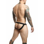 Thong man military gray DNGEON Snap Jockstrap