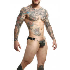 Thong man military green DNGEON Snap Jockstrap