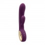 Vibratore vaginale doppio rabbit dildo vibrante con stimolatore vaginale in silicone impermeabile