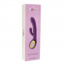 Vibratore vaginale doppio rabbit dildo vibrante con stimolatore vaginale in silicone impermeabile