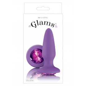 Plug anale viola Glams Gem Plug