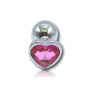 Godo di+ medium plug in pink jewel metal