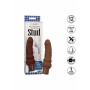 Brown curved vibrator Rechargeable Stud Curvy