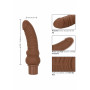 Brown curved vibrator Rechargeable Stud Curvy