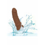 Brown curved vibrator Rechargeable Stud Curvy