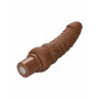 Brown curved vibrator Rechargeable Stud Curvy