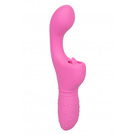 Vibratore rosa con lingua Butterfly Kiss Flicker