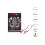 Strizza capezzoli rosa Crystal Chain Nipple Clamps