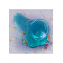 Blue fake penis with suction cup Realistic Dildo with Balls 19 cm