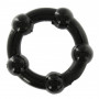 Set of phallic rings 3 pcs black Godo d+