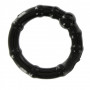 Set of phallic rings 3 pcs black Godo d+