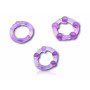 Set anelli fallici 3 pz viola Godo d+