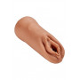 Vagina Masturbator Anus Personal Double Ended Beaded Stroker - Tan