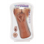 Vagina Masturbator Anus Personal Double Ended Beaded Stroker - Tan