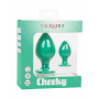 Plug anale verde 2 pz Cheeky Buttplug