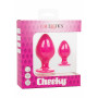 Pink Anal Plug 2pcs Cheeky Buttplug