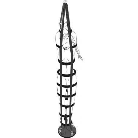 Constrictive cage Hanging strap cage