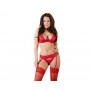strip set rosso cottelli collection intimo sexy red