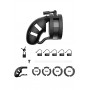 Chastity Cage Model 18 - Sil Cage Ballsplitter - Black