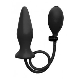 Fallo gonfiabile Inflatable Silicone Plug - Black
