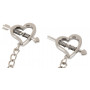 Strizza capezzoli regolabile Heart shaped nipple clamps