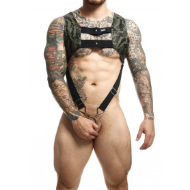 DNGEON Top Cockring Military Phallic Ring Harness