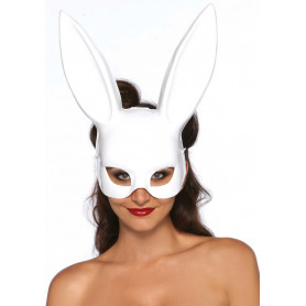 White Bonage Mask Masquerade Rabbit Mask