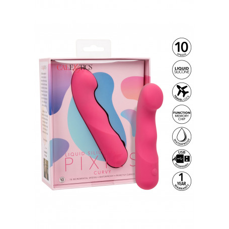 Vibratore in silicone Pixies Curvy