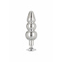 Anal Plug with Phallic Ring Star Fucker Beaded Plug