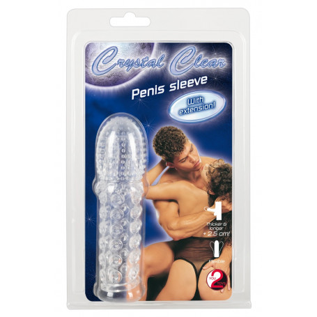 Phallic sheath crystal clear penis sleave