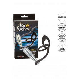 Anal Plug with Double Ring Star Fucker Glider Plug