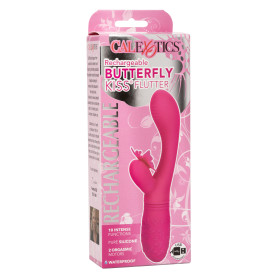 Vibratore rabbit Butterfly Kiss Flutter fucsia