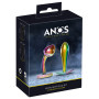 Kit Dilatatore anale con pietra Metal Butt Plug Set in Rainbow Colours