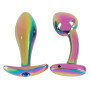 Kit Dilatatore anale con pietra Metal Butt Plug Set in Rainbow Colours