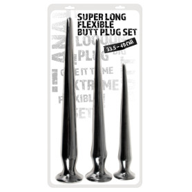 Kit Anal Dilator Super Long Flexible Butt Plug Set