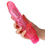 Vibrator rabbit jammy jelly flame glitter pink