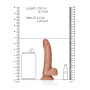 Fallo realistico caramello Dildo with Balls and Suction Cup - 6''/ 15,5 cm