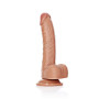 Fallo realistico caramello Dildo with Balls and Suction Cup - 7''/ 18 cm